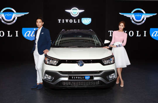 쌍용차의 소형 SUV 티볼리의 롱보디 모델 '티볼리 에어'.  쌍용자동차 제공